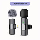 Microfono sin varillas de Solapa con Clip para iPhone, iPad y Android USB-C, Grabación de Audio y Video, Transmisión en Vivo e Entrevistas, Plug and Play