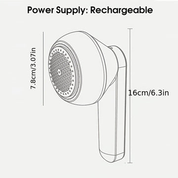 Rasuradora de tela portátil recargable por USB, compacta, para suéteres, ropa de lana y más