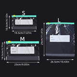 10pcs Bolsas de Almacenamiento Transparentes de PE con Sello de Cuerda Deslizante - Reutilizables, Mantenimiento de Frescura para Refrigerador y Congelador, Ideales para Frutas, Verduras, Carne y Más, Almacenamiento de Alimentos