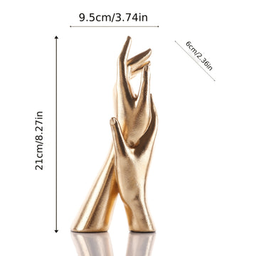 Figuras de Mano Artesanales en Resina - Decoración Dorada Artística para el Hogar y la Oficina, Regalo Símolo para Esquinas Acogedoras o Espacios Espirituales, Diseño de Textura Exquisita, Minifiguras