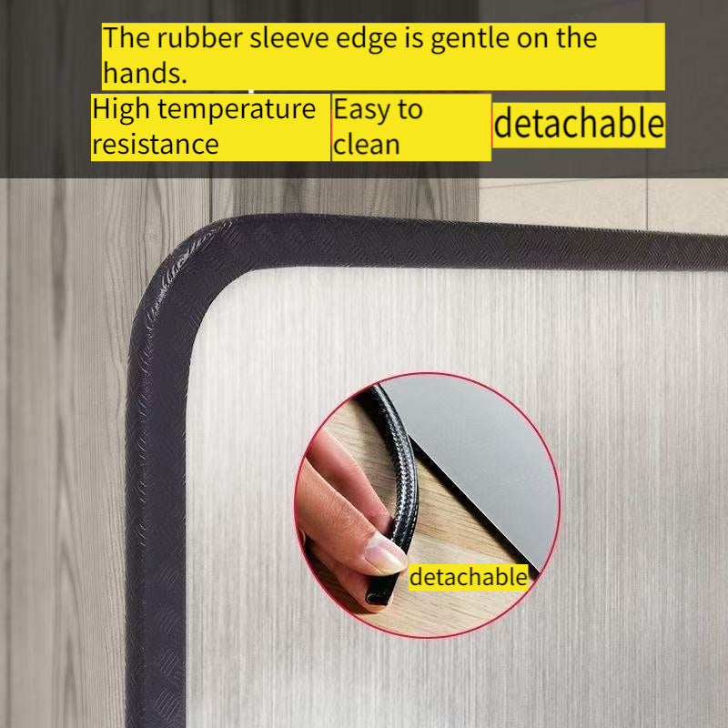 Protector de Cocina Plegable Doble Cara de Acero Inoxidable Resistente - Antigrasa con Superficie Antiadherente, Diseño Ahorrador de Espacio y Bordes de Goma Fáciles de Limpiar - Para Estufas a Gas/Eléctricas, Montaje en Pared o Encimera - Ideal para Coc