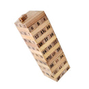 Torre Tipo Jenga 48 Bloques En Madera Juego de Mesa + Dados TJ01-JJM