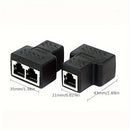 Adaptador Divisor RJ45, Conector de Red USB 1 a 2 Doble Enchufe Ethernet LAN 8P8C Cable Extensor para Cat5, Cat5e, Cat6, Cat7