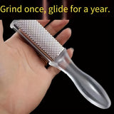 Amoladora Manual para Pies y Herramienta de Pedicura - Eliminador Resistente con Superficie Antideslizante, Sin Necesidad de Electricidad - Para Hogar, Salón o Spa Profesional - Construcción en Plástico Duradero, Fácil Manejo, Acabado de Alta Calidad, Ac