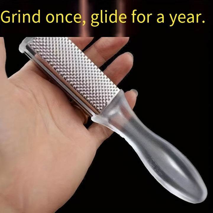 Amoladora Manual para Pies y Herramienta de Pedicura - Eliminador Resistente con Superficie Antideslizante, Sin Necesidad de Electricidad - Para Hogar, Salón o Spa Profesional - Construcción en Plástico Duradero, Fácil Manejo, Acabado de Alta Calidad, Ac