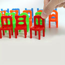 Sillas Apilables Divertidas para Niños - Construcción Duradera de ABS, Perfectas para Jugar y Aprender