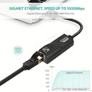 Adaptador de red Ethernet USB 3.0 de 100 Mbps, tarjeta de red RJ45, adecuada para PC/notebook, compatible con SmartThings, alimentado por USB, tensión de trabajo ≤36 V