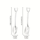 12 cucharas de acero inoxidable para sandía - Cucharas de servir duraderas de grado alimenticio para postre, helado, café - Ideales para el hogar, restaurante, hotel, cafetería, camping al aire libre, picnic, fiesta, boda - Utensilios de cocina esenciale