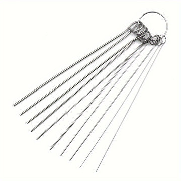 Kit de limpieza de cabeza de ducha de acero inoxidable: 10/30pcs agujas de limpieza de tamaños múltiples para una limpieza y desincrustación fáciles - Adecuado para uso doméstico y al aire libre
