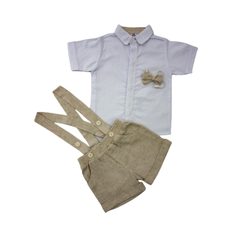 CONJUNTO BAUTIZO NIÑO CORTO 754 BABY TOO