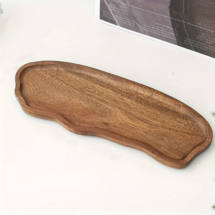 Bandeja de Servir de Madera con Nube Arcoíris Chic - Versátil para Postres, Frutas, Snacks y Bebidas - Perfecta para Navidad, Halloween y Fiestas