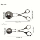 1pc Máquina para Dumplings de Arroz y Carne de Acero Inoxidable Fácil de Extruir - Utensilio de Cocina Duradero para Crear Dumplings de Arroz y Carne Perfectos