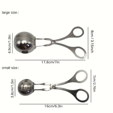 1pc Máquina para Dumplings de Arroz y Carne de Acero Inoxidable Fácil de Extruir - Utensilio de Cocina Duradero para Crear Dumplings de Arroz y Carne Perfectos