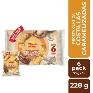 PAPA MARGARITA  6U 228G COSTILLA CARAMEL