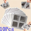 10/30/50/100pcs Pegatinas de Acero Inoxidable para Desagüe de Ducha - Cubiertas de Malla Desechables para Baño, Cocina y Lavabo - Prevención de Atascos por Cabello Humano y Mascota, Diseño Flexible, Flujo Efectivo de Agua
