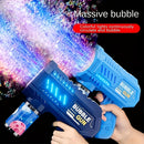 Pistola de burbujas LED - Máquina de burbujas eléctrica, ideal para fiestas al aire libre, bodas, jardines, playas y diversión en la piscina - Máquina de burbujas luminosa totalmente automática LVD, perfecta para festivales y regalos de cumpleaños. Pilas