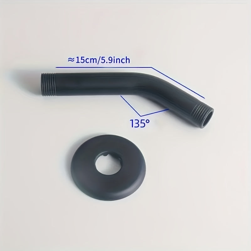 2 piezas de juego de cabezal de ducha de alta presión, 3,9"/5,76" de acero inoxidable montado en la pared, boquilla de silicona redonda duradera, accesorios de baño premium, actualización de lujo, kit central, plástico, para renovación de hogar