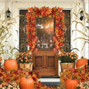 1 unid. Guirnalda de hojas de arce artificial, 3D, para decoración de exteriores en Acción de Gracias y Navidad, sin necesidad de energía, perfecta para jardines y césped, decoración de vacaciones, decoración de hojas de arce.