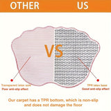 1pc Alfombra de baño suave y esponjosa con diseño de pata, alfombra de cocina absorbente y de secado rápido, alfombra antideslizante y súper suave para la entrada, para baño, dormitorio, cocina, sala de estar, ideal para el baño, decoración del hogar