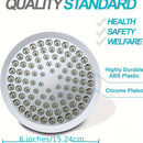 1pc Cabezal de Ducha Estilo Boston Moderno, Montaje en Pared con Acabado Cromado Redondo y Limpieza de Tacto Cepillado, Configuración de Lluvia, No Necesita Electricidad, Opciones de Tasa de Flujo de 1.5GM/1.8GM/2.5GM, Ducha de Alta Presión | Cabezal de