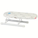 Tablero de planchar compacto con patrones variados, pies antideslizantes plegables, base resistente al calor, diseño ahorrador de espacio, ideal para costura y manualidades, tablero portátil pequeño