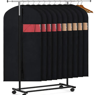 1 Pieza, Funda Para Polvo De Traje, Bolsas De Almacenamiento De Ropa Colgante Para Camisa, Traje, Vestido, Abrigo, Bolsas De Ropa A Prueba De Polvo Portátiles, Organizador De Almacenamiento Doméstico Para Dormitorio, Armario, Guardarropa, Hogar