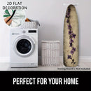 Fundas Lavables para Tabla de Planchar con Diseño Elegante 2D de Enredaderas Moradas - Ajuste Perfecto para la Mayoría de Mesas de Planchado Estándar, Decoración para Lavandería, Accesorios Prácticos y Fáciles de Instalar, Superficie Lisa, Esenciales del