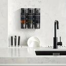 Dispensador de Champú, Acondicionador y Gel de Baño 3 en 1 para Pared - Calidad Premium, Instalación Sin Taladro, Plástico Libre de Ftalatos, Gran Capacidad, Ideal para Baños de Hogar e Hoteles | Accesorio Moderno para Baño, Dispensador Duradero