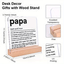 Placa Decorativa Única para el Escritorio de Papá - El Regalo Perfecto para Cumpleaños, Día del Padre y Navidad para el Abuelo de los Nietos