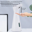 Dispensador automático de jabón negro elegante, sin contacto, para montar en pared o colocar en mostrador, ideal para baño, cocina u oficina, funciona con baterías, sin fragancia