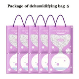 5/10pcs Bolsa Deshumidificadora con Aroma a Lavanda, Resistente al Moho y la Humedad, Bolsa de Secado para Armario, Bolsa de Absorción para Colgar en Armario, Armario, Hogar, Baño, Adecuada para el Día de San Valentín, Regalo del Día de la Madre