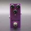HUOSHEN-MI Pedal de Efectos para Guitarra Eléctrica - Distorsión True Bypass, Mini Pedal Morado con Controles de Volumen y Tono, Procesador Compacto para Amplificador de Rock, Metal y Blues - Compatible con USB, Sin Adaptadores Necesarios, Diseño True By