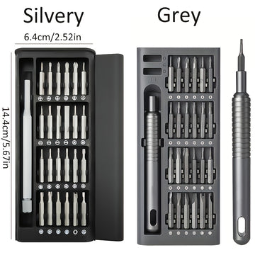 Juego de destornilladores de precisión 25 en 1, acero inoxidable, multifuncional, plástico resistente, sin carga, para desarmar y reparar teléfonos móviles y tabletas