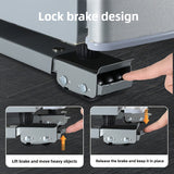 2 Piezas de Carrito Ajustable para Electrodomésticos con 24 Ruedas - Sin Batería Necesaria, Base Ergonómica con Palanca y Frenos, Ideal para Refrigerador, Lavadora, Secadora y Muebles - Accesorios para Hogar, Movilización Fácil