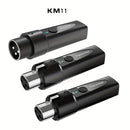 Transmisor y Receptor de Micrófono sin varillas 2.4Ghz, Sistema XLR, Adaptador Recargable para Mezcladora de Audio, Micrófono Dinámico