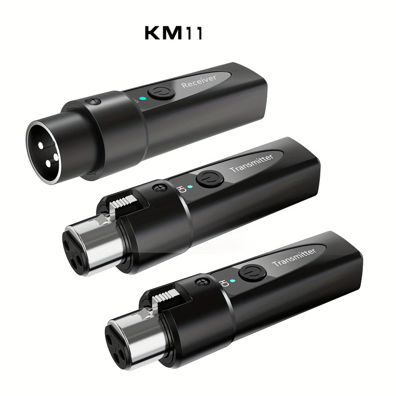 Transmisor y Receptor de Micrófono sin varillas 2.4Ghz, Sistema XLR, Adaptador Recargable para Mezcladora de Audio, Micrófono Dinámico