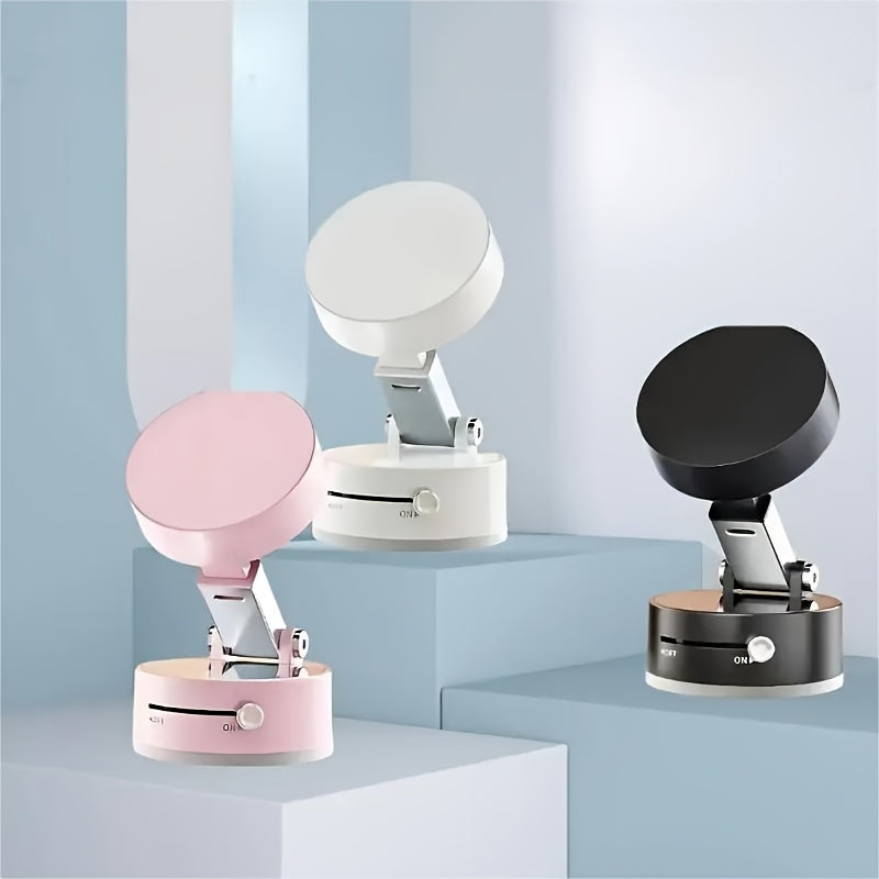 Soporte Magnético Ajustable para Teléfono de Coche con Ventosa Fuerte - Montaje en Salpicadero, Altura Regulable para una Visualización Fácil al Conducir, Compatible con la Mayoría de los Autos, |Blanco|Rosa, Disponible Todo el Año