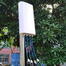 Antena de rango largo al aire libre 5G/4G/LTE 4x4 MIMO, 698-4000MHz - Ganancia de 5DBi, alta calidad, señal potente para routers y puntos de acceso, antena 5G, antena portátil, diseño compacto, construcción duradera.