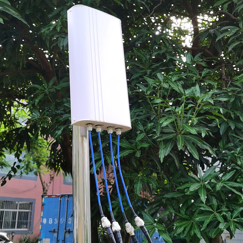 Antena de rango largo al aire libre 5G/4G/LTE 4x4 MIMO, 698-4000MHz - Ganancia de 5DBi, alta calidad, señal potente para routers y puntos de acceso, antena 5G, antena portátil, diseño compacto, construcción duradera.