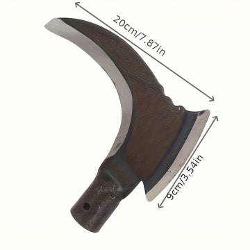 Multiherramienta de Acero Aleado Doble Cara para Jardinería, Agricultura, Camping y Supervivencia al Aire Libre - Tijeras Manuales Resistentes con Hoja Metálica Duradera | Diseño Robusto, Ideal para Bricolaje (Mango No Incluido)