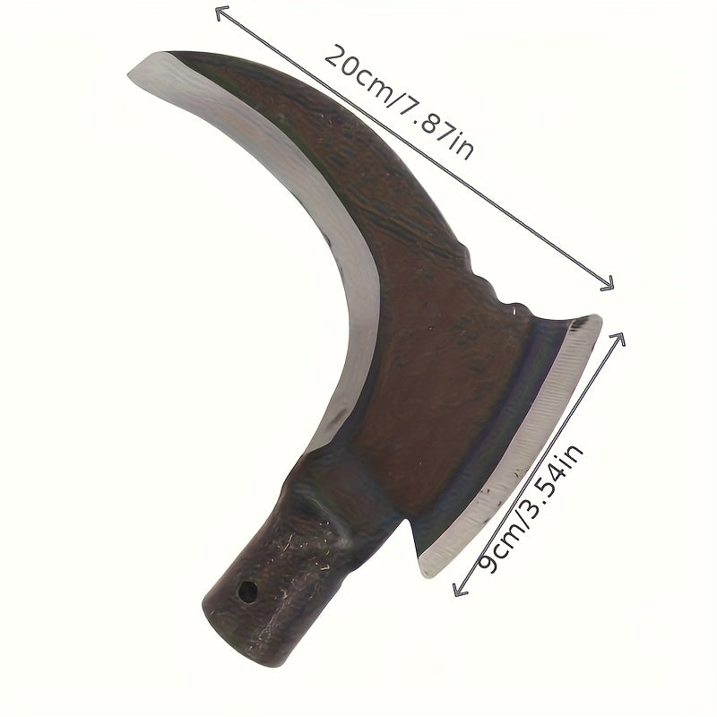 Multiherramienta de Acero Aleado Doble Cara para Jardinería, Agricultura, Camping y Supervivencia al Aire Libre - Tijeras Manuales Resistentes con Hoja Metálica Duradera | Diseño Robusto, Ideal para Bricolaje (Mango No Incluido)