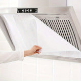 Adhesivo de Filtro para Campana Extractora de Cocina Resistente a Altas Temperaturas - Papel Absorbente de Aceite Desechable con Ventosa Lateral para Instalación Fácil, Blanco, Protege los Armarios del Graso y Derrames, Limpieza del Área de Cocción | Sol