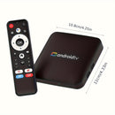 TV Box Inteligente H96 MAX Jingchen S905L3 Quad Core CPU Android 14.0, 2GB/16GB RAM, Salida 4K HD, WiFi Dual Band 2.4G/5G, BT4.0+LAN, Asistente de Voz Google, 2 Puertos USB 2.0