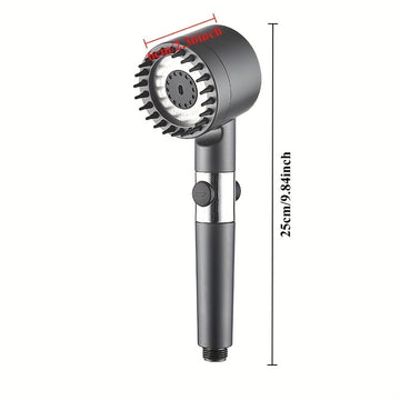 Cabeza de ducha de lluvia de pared de lujo con aspersión de alta presión, acabado de plástico redondo, ideal para decoración de baño moderno, perfecto para la temporada de vacaciones, actualización de ducha | Cabeza de ducha moderna | Fijación de ducha d