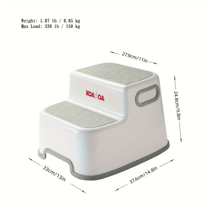 Banco de zapatos de plástico de estilo clásico - Taburete de escalón multiusos para baño, inodoro, aumento de altura - No requiere ensamblaje, no eléctrico, almacenamiento portátil con capacidad de <3.2 pies cúbicos - Artículos esenciales para el hogar