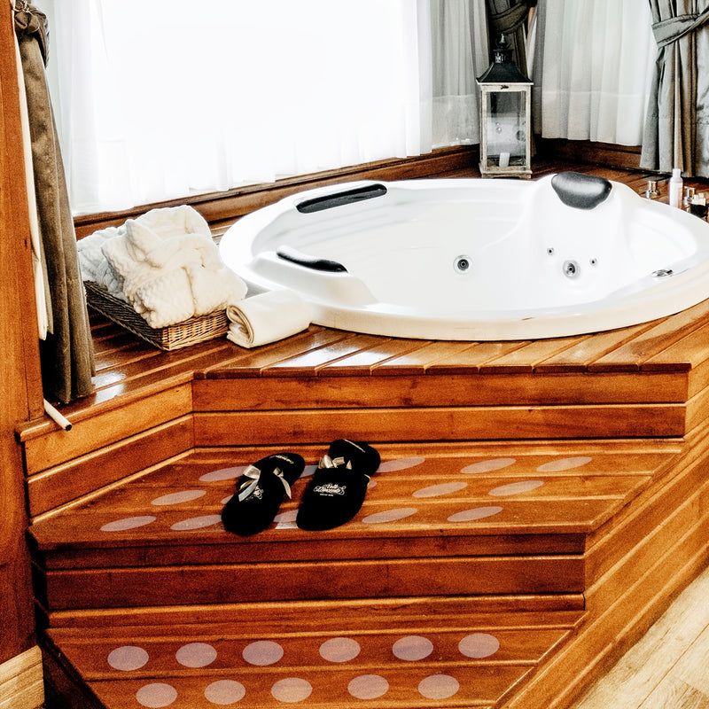 10 piezas de pegatinas antideslizantes, PEVA circular, transparente, impermeable, escaleras, escalones, ducha, bañera, pegatinas antideslizantes, cinta de seguridad, alfombrilla para bañera