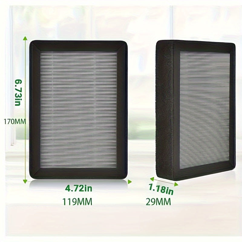 2 Pieza Set Ajuste Para LEVOIT LV-H128 Filtro De Purificador De Aire De Reemplazo, 3-en-1 Pre-Filtro, Captura Polvo Humo Polen, Filtro De Carbón Activado, Sistema De Filtración De 3 Etapas, LV-H128-RF Ajuste Para PUURVSAS (HM669A) / ROVACS (RV60)