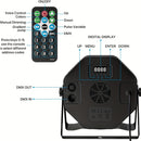 36 luces LED RGB con control remoto para fiestas, shows y discotecas, efectos de iluminación DMX 512 para Navidad, Halloween, bares, clubes, bodas y escenarios, luces navideñas (ideal para iluminación escénica)