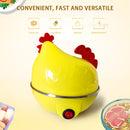 Olla multifuncional para huevos con cocción automática, apagado automático, capacidad de 7 huevos, apta para cocinar panecillos al vapor, huevo duro, batatas moradas y otros alimentos