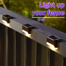 Paquete de 4 Luces Solares para Terraza, Luces Solares para Valla, Luces Exteriores IP44 para Patio, Luces Solares con Energía Solar, Luz Solar para Escalones al Aire Libre, Iluminación Solar para Vallas y Escaleras en Cercas, Pasos, Patios, Terrazas, Ja